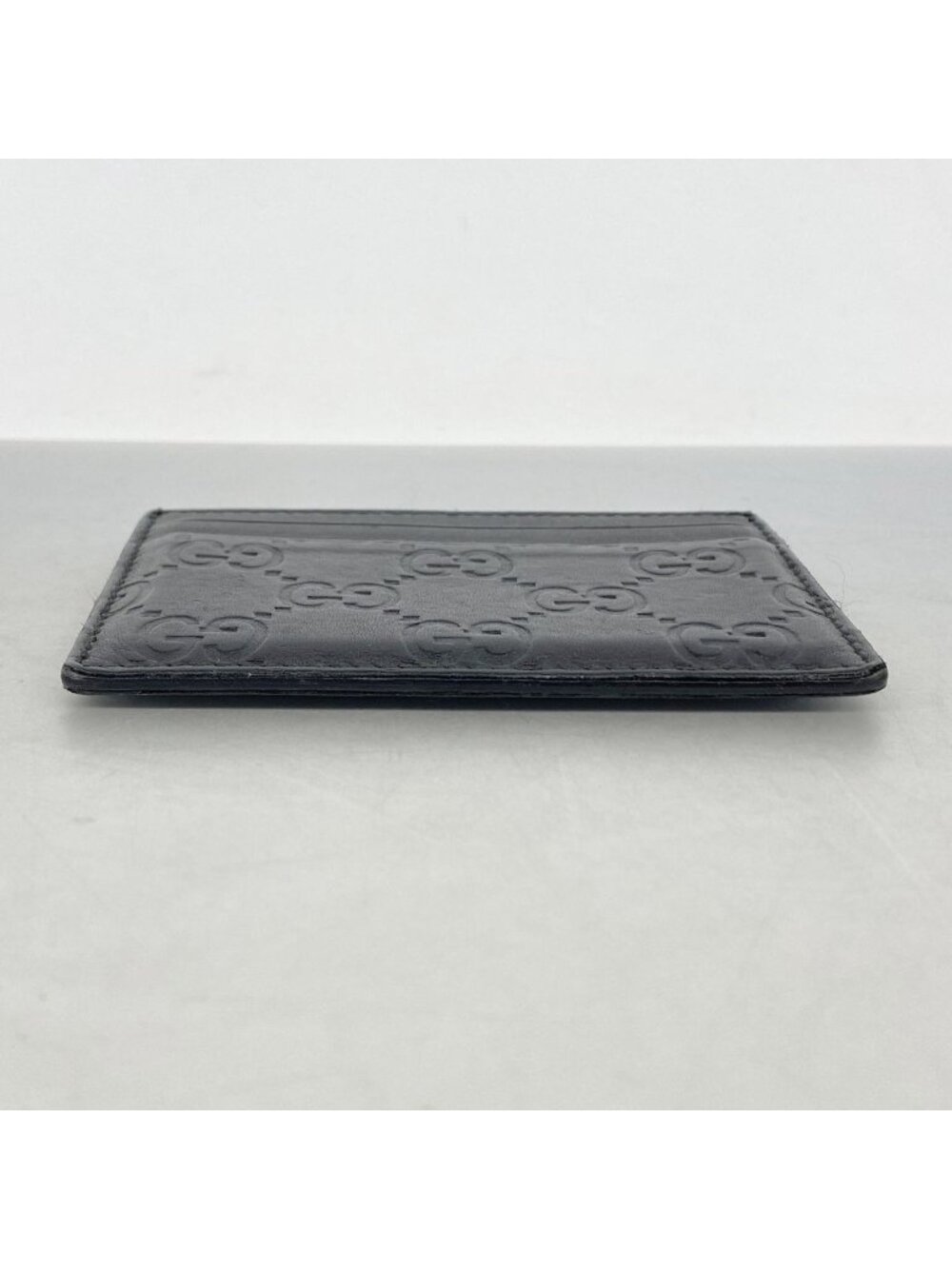 Gucci Card Case Guccissima Leather Black - Picture 2 of 8